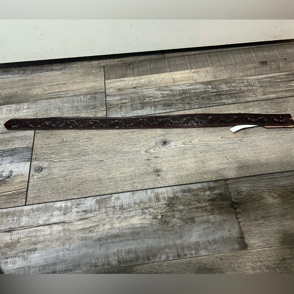 Youth Tony Lama Little Texas Brown Leather Belt size 20
